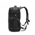 EQ2344 - Kono Multi-Functional Breathable Travel Backpack With USB Charging Port And Separate Shoe Compartment - Black