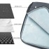 EQ2346M - Kono Streamline Water-Resistant Medium Laptop Sleeve With Velvety Interior - Grey