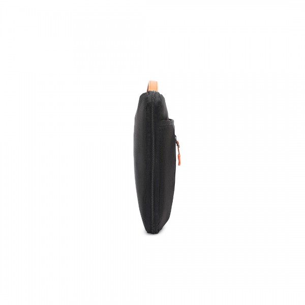 EQ2346L - Kono Streamline Résistant à l'eau Large Sacoche pour ordinateur portable Avec intérieur velouté - Noir
