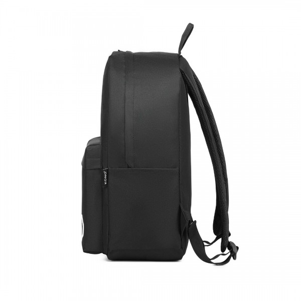 EQ2360 - Kono Strapazierfähiger Polyester Leuchtender Schulrucksack - Schwarz