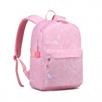 EQ2361 - Kono Wodoodporny Plecak szkolny Z bezpieczny komorą na laptopa - Różowy