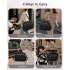 EQ2411 - Kono Versatile Diaper Changing Tote Bag with Built-In Changing Mat Thermal Insulation Waterproof Design - Black