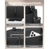 EQ2411 - Kono Versatile Diaper Changing Tote Bag with Built-In Changing Mat Thermal Insulation Waterproof Design - Black
