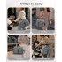 EQ2411 - Kono Versatile Diaper Changing Tote Bag with Built-In Changing Mat Thermal Insulation Waterproof Design - Grey