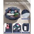 EQ2411 - Kono Versatile Diaper Changing Tote Bag with Built-In Changing Mat Thermal Insulation Waterproof Design - Navy