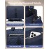 EQ2411 - Kono Versatile Diaper Changing Tote Bag with Built-In Changing Mat Thermal Insulation Waterproof Design - Navy