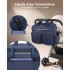 EQ2411 - Kono Versatile Diaper Changing Tote Bag with Built-In Changing Mat Thermal Insulation Waterproof Design - Navy