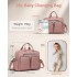 EQ2411 - Kono Versatile Diaper Changing Tote Bag with Built-In Changing Mat Thermal Insulation Waterproof Design - Pink