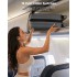 K1773-1L - Kono 19 Inch Cabin Size ABS+PC Hard Shell Luggage with Vertical Stripes - Ideal for Carry-On - Grey