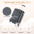 K1773-1L - Kono 19 Inch Cabin Size ABS+PC Hard Shell Luggage with Vertical Stripes - Ideal for Carry-On - Grey