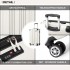 K1777-1L - Kono 19 pulgadas ABS Ligero Compacto Carcasa rígida Maleta de cabina Equipaje de viaje - Beis