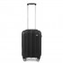 K1777-1L - Kono 19 Inch ABS Lightweight Compact Hard Shell Cabin Suitcase Travel Carry-On Luggage - Black
