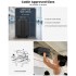 K1777-1L - Kono 19 Inch ABS Lightweight Compact Hard Shell Cabin Suitcase Travel Carry-On Luggage - Black