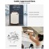 K1777-1L - Kono 19 Inch ABS Lightweight Compact Hard Shell Cabin Suitcase Travel Carry-On Luggage - Cream