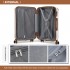K1777-1L - Kono 19/24/28 Inch 3 Piece Set ABS Lightweight Compact Hard Shell Travel Luggage - Cream
