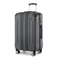 K1777-1L - Kono 28 Inch ABS Lightweight Compact Hard Shell Travel Luggage For Extended Journeys - Grey