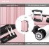 K1777-1L - Kono 19/24/28 Inch 3 Piece Set ABS Lightweight Compact Hard Shell Travel Luggage - Pink