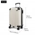 K1777L - Kono 19 Zoll ABS Hartschalenkoffer Gepäck - Beige