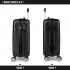 K1777L - Kono 19 Inch ABS Hard Shell Suitcase Luggage - Black