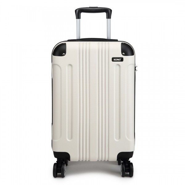 K1777L - Kono 19 Zoll ABS Hartschalenkoffer Gepäck - Beige