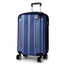 K1777L - Kono 19 Inch ABS Hard Shell Suitcase Luggage - Navy
