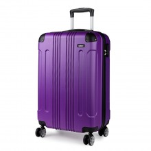 K1777L - Kono 19 Inch ABS Hard Shell Suitcase Luggage - Purple