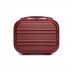 K1871-1L - Kono 12 Inch Lightweight Hard Shell ABS Vanity Case - Burgundy