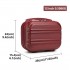 K1871-1L - Kono 12 Inch Lightweight Hard Shell ABS Vanity Case - Burgundy