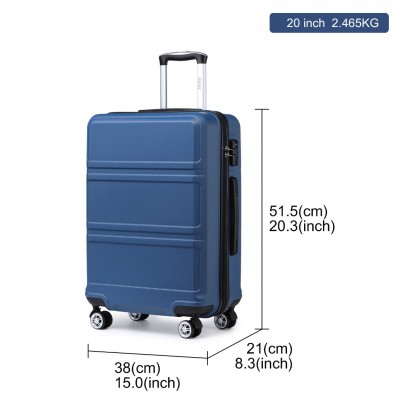 K1871-1L - Kono ABS 20 Inch Sculpted Horizontal Design Cabin