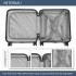K1871-1L - Kono ABS 16 Inch Sculpted Horizontal Design Cabin Luggage - Navy