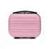 K1871-1L - Kono 12 Inch Lightweight Hard Shell ABS Vanity Case - Pink