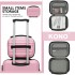 K1871-1L - Kono 12 Inch Lightweight Hard Shell ABS Vanity Case - Pink