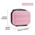 K1871-1L - Kono 12 Inch Lightweight Hard Shell ABS Vanity Case - Pink