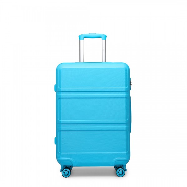 K1871-1L - Kono ABS 24 calowa rzeźbiona walizka pozioma - Niebieski