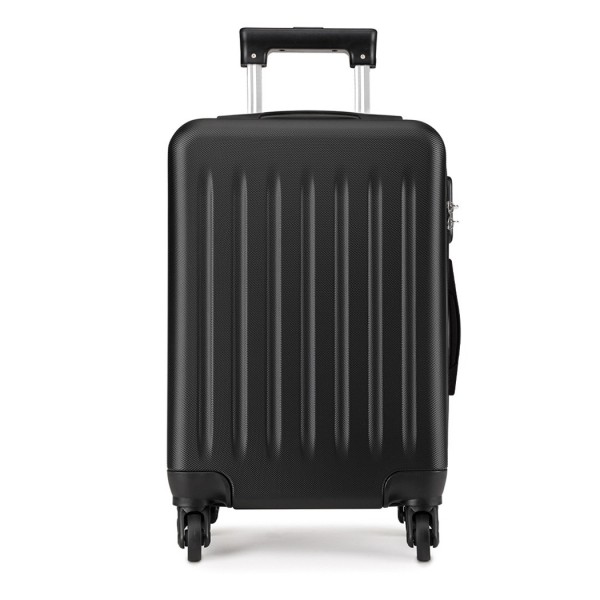 K1872L - Kono 24 Inch ABS Hard Shell Luggage 4 Wheel Spinner Suitcase - Black