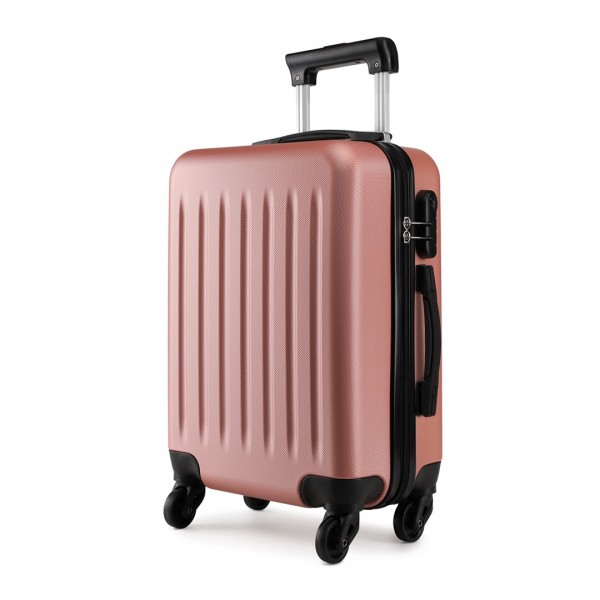 K1872L - Kono 24 Inch ABS Hard Shell Luggage 4 Wheel Spinner Suitcase - Nude