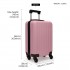 K1872L - Kono 24 Inch ABS Hard Shell Luggage 4 Wheel Spinner Suitcase - Pink