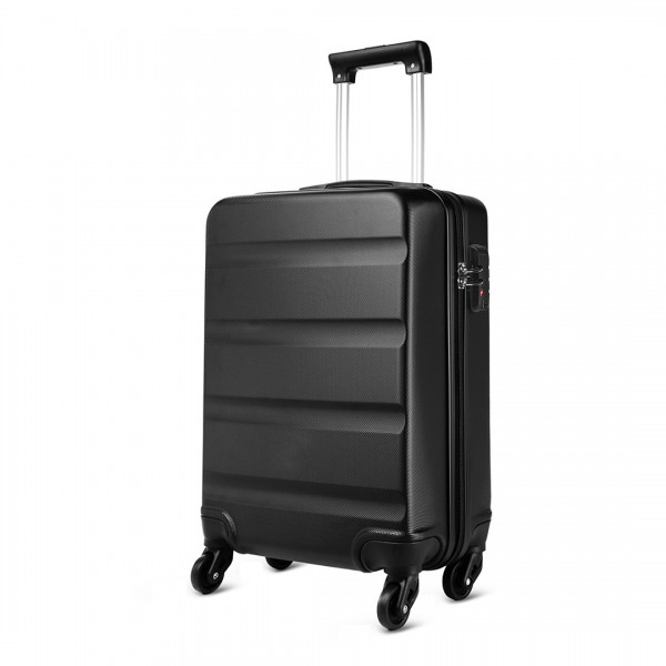 K1991-1L - Kono 19 Inch Horizontal Design ABS Hard Shell Suitcase With TSA Lock - Black
