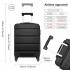 K1991-1L - Kono 19 Inch Horizontal Design ABS Hard Shell Suitcase With TSA Lock - Black