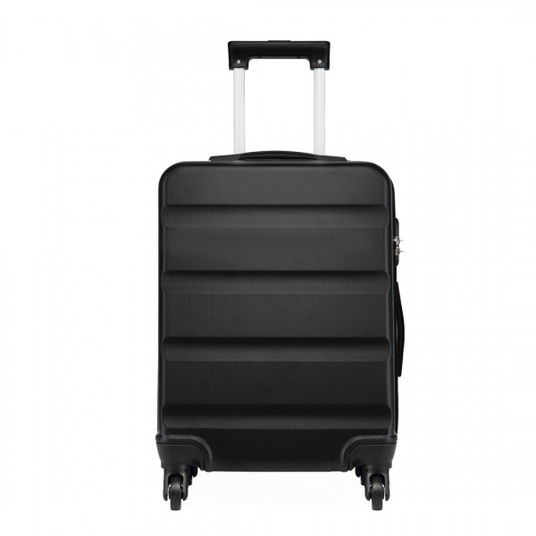 K1991-1L - Kono 24 Inch Horizontal Design ABS Hard Shell Suitcase With TSA Lock - Black