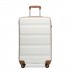 K1991-1L - Kono 19 Inch Horizontal Design ABS Hard Shell Suitcase With TSA Lock - Cream