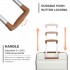 K1991-1L - Kono 19 Inch Horizontal Design ABS Hard Shell Suitcase With TSA Lock - Cream