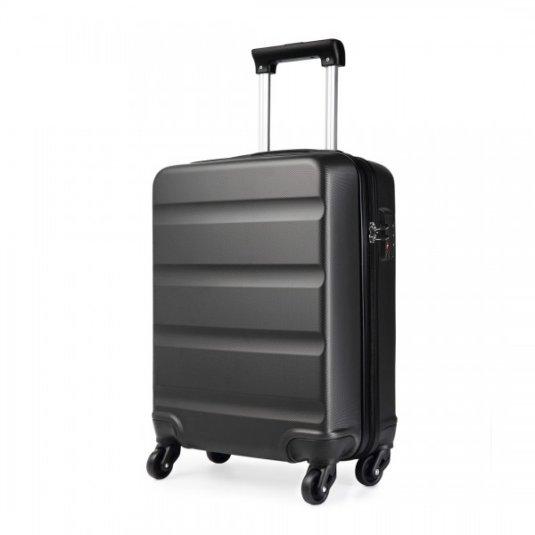 K1991-1L - Kono 19 Inch Horizontal Design ABS Hard Shell Suitcase With TSA Lock - Grey