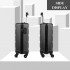 K1991-1L - Kono 19 Inch Horizontal Design ABS Hard Shell Suitcase With TSA Lock - Grey