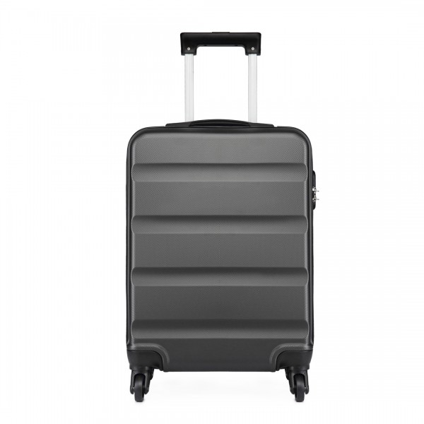 K1991-1L - Kono 19 Inch Horizontal Design ABS Hard Shell Suitcase With TSA Lock - Grey