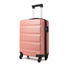 K1991-1L - Kono 19 Inch Horizontal Design ABS Hard Shell Suitcase With TSA Lock - Nude