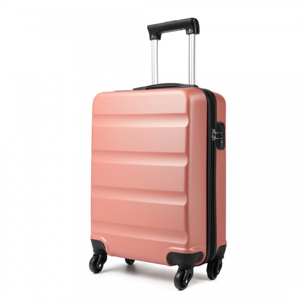 K1991-1L - Kono 19 Inch Horizontal Design ABS Hard Shell Suitcase With TSA Lock - Nude