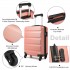 K1991-1L - Kono 19 Inch Horizontal Design ABS Hard Shell Suitcase With TSA Lock - Nude