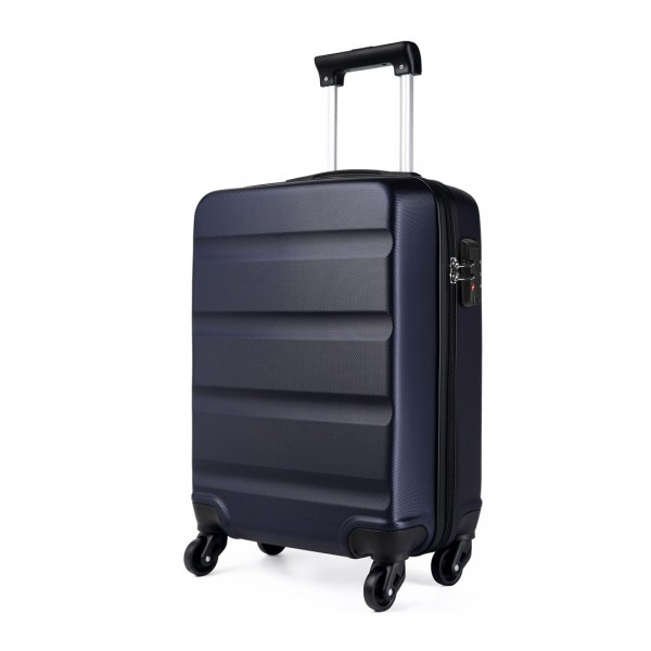 K1991-1L - Kono 19 Inch Horizontal Design ABS Hard Shell Suitcase With TSA Lock - Navy