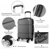 K1995L - Kono Hard Shell ABS Carry On Suitcase 20 Inch - Grey